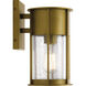 Camillo 1 Light 11 inch Natural Brass Outdoor Wall Mount, Small