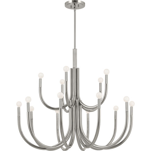 Odensa LED 40.25 inch Polished Nickel Chandelier Ceiling Light