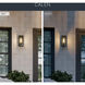 Calen 1 Light 14 inch Textured Black Outdoor Wall Light