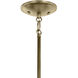 Shailene 3 Light Natural Brass Mini Chandelier Ceiling Light