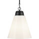 Marsailli 1 Light Black Pendant Ceiling Light, Large