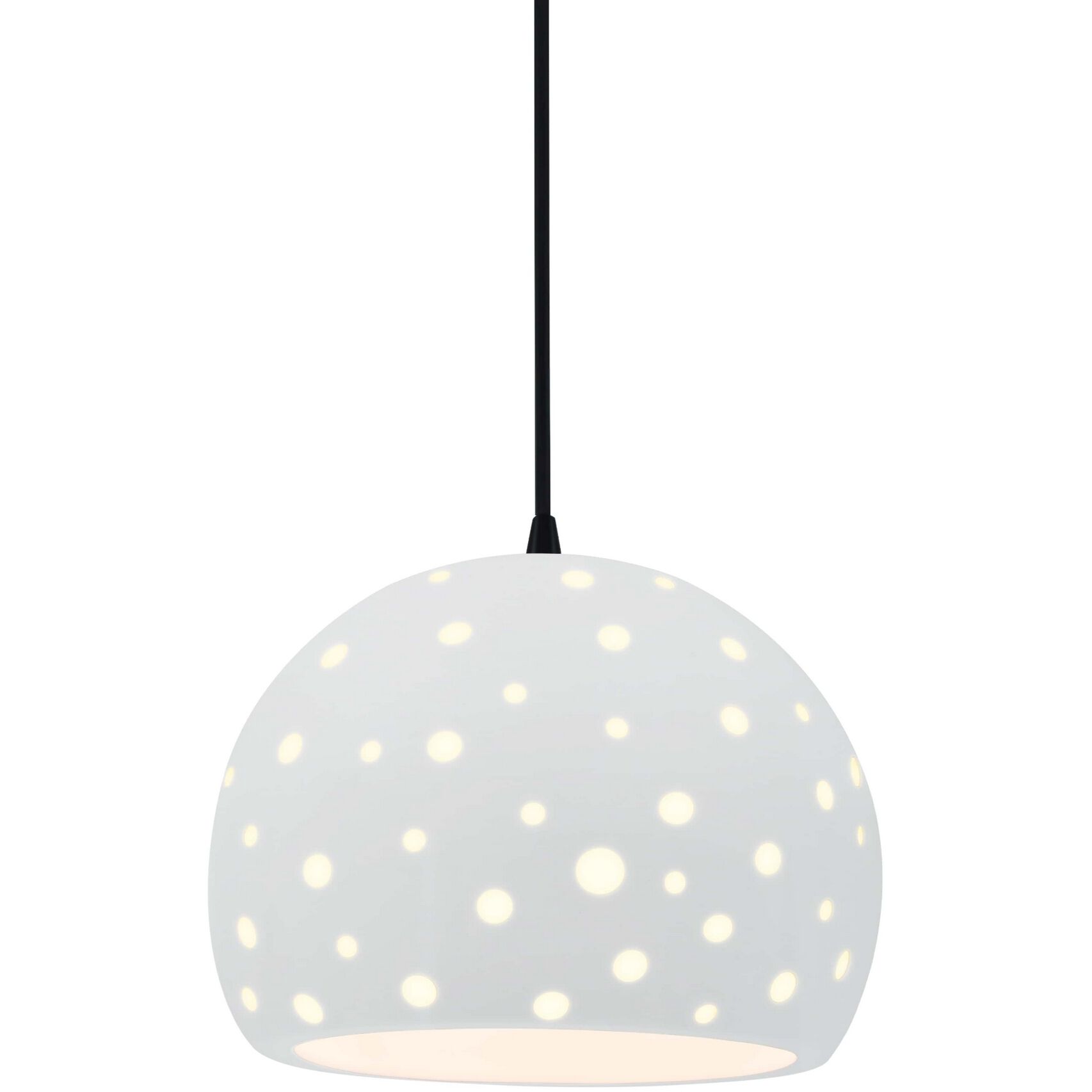 Perforated Globe 1 Light 12.25 inch Pendant