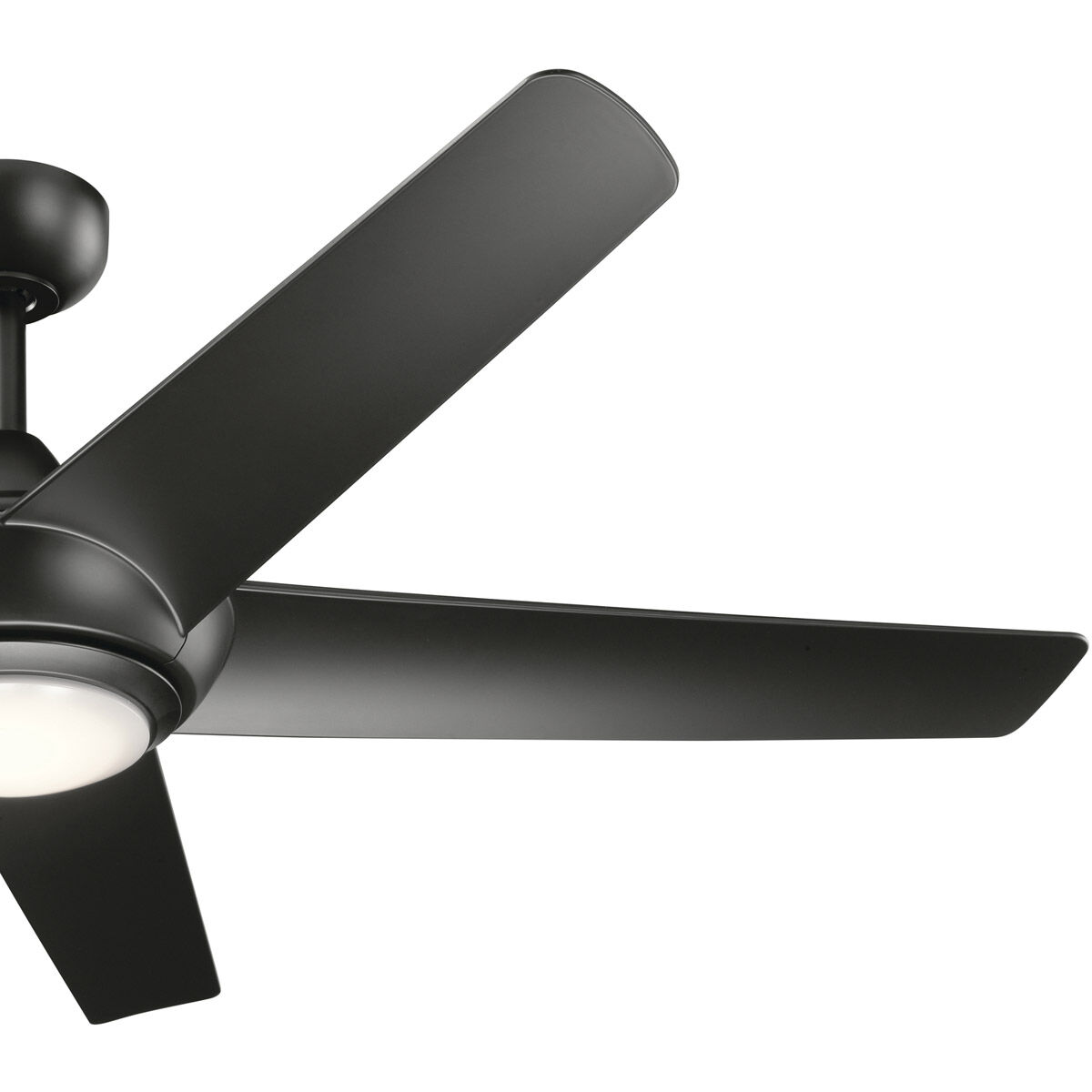 Kapono 52 inch Satin Black Ceiling Fan