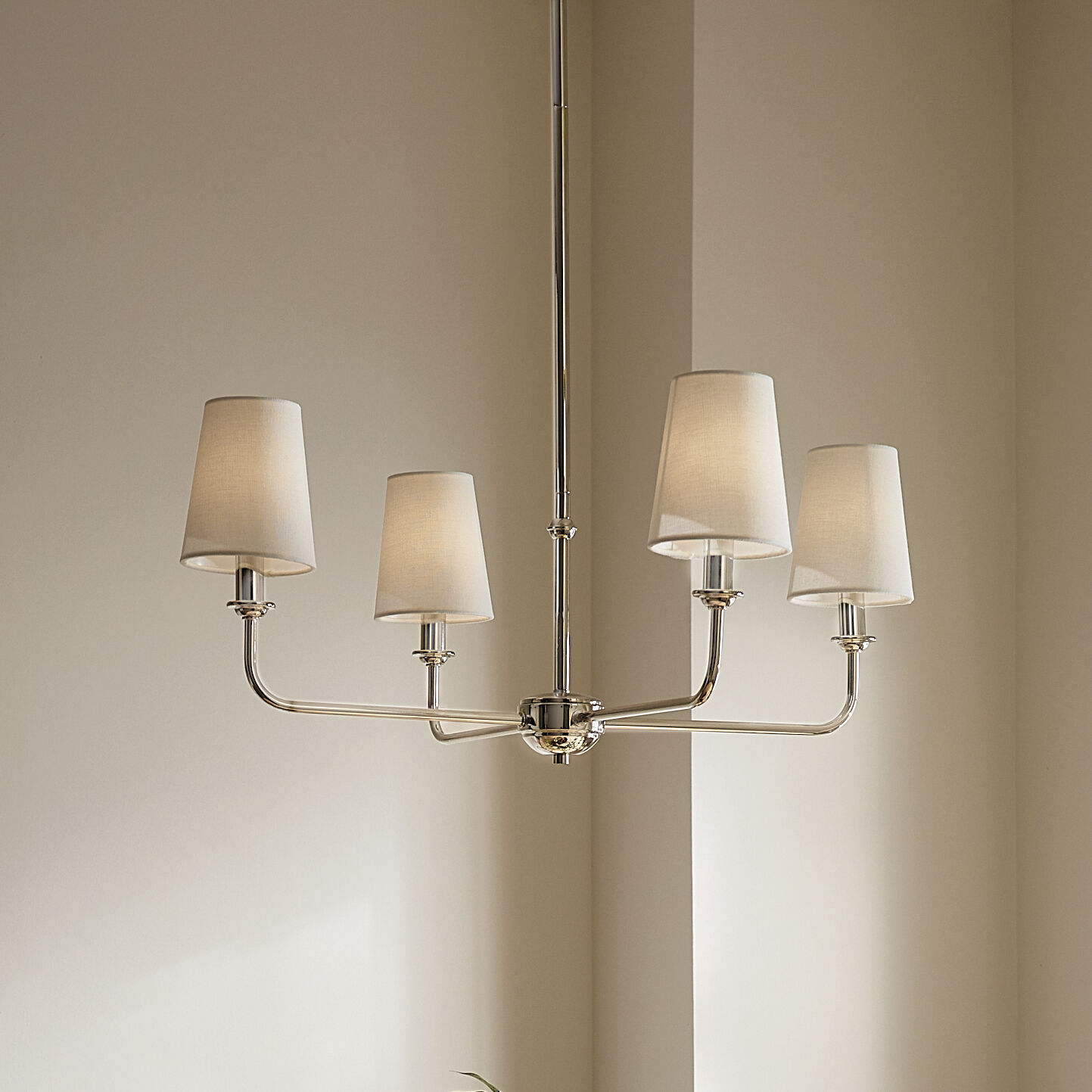 Pallas 4 Light 25 inch Polished Nickel Chandelier Ceiling Light