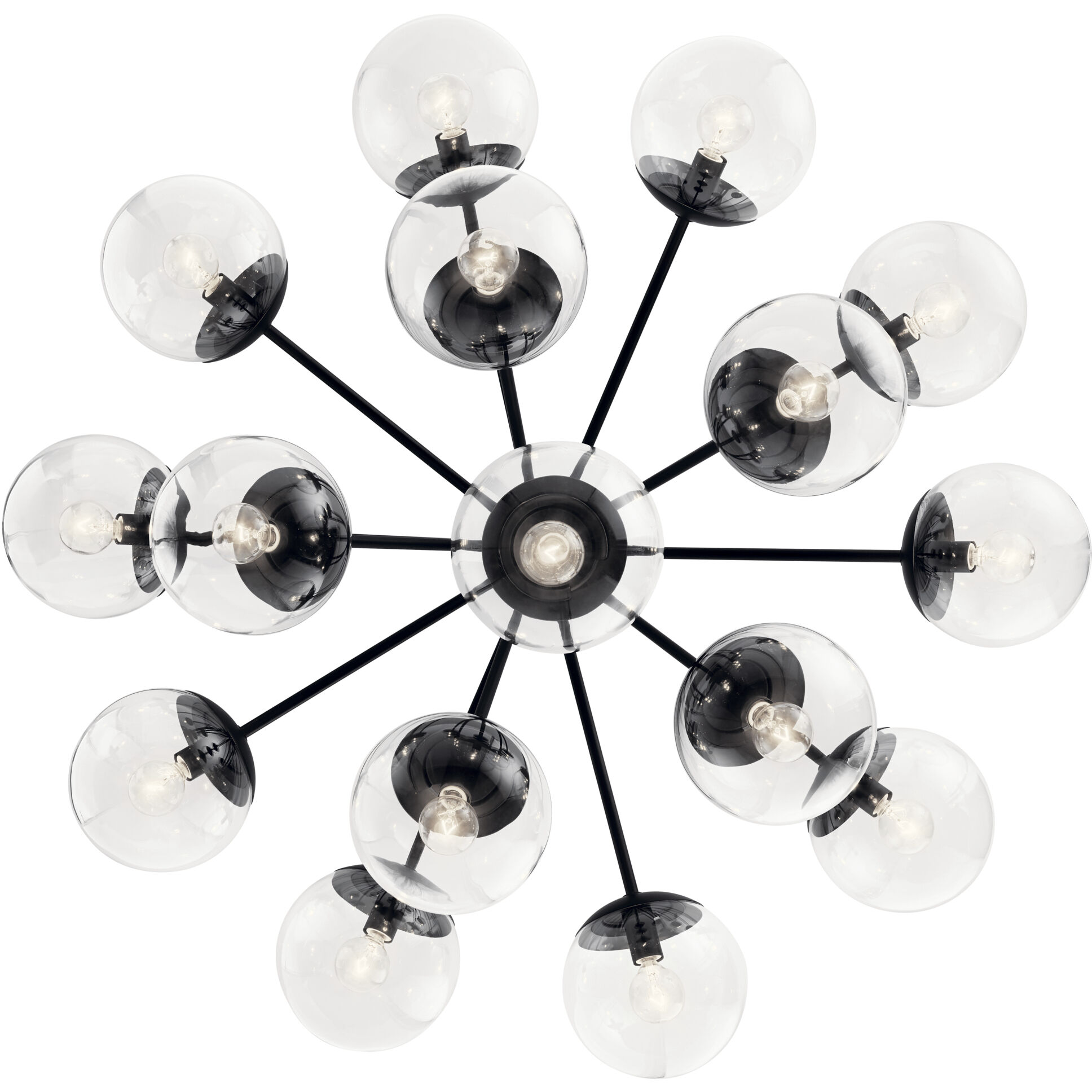 公式ファッションブランド通販サイト Kichler Chandelier/Semi Black Light 16 Silvarious 52702BKCLR 除雪用品
