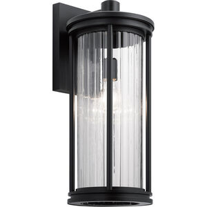 Barras 1 Light 20 inch Black Outdoor Wall, Large