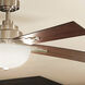Vinea 52 inch Brushed Stainless Steel with Black Blades Ceiling Fan