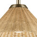 Bekah 1 Light Champagne Bronze Pendant Ceiling Light, Convertible