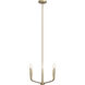 Madden 4 Light Champagne Bronze Chandelier/Semi Flush Ceiling Light