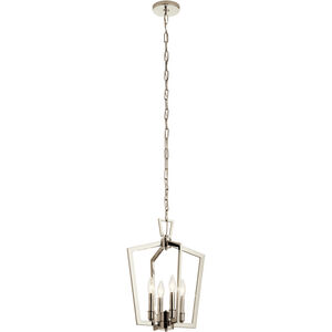 Abbotswell 4 Light 14 inch Polished Nickel Pendant Ceiling Light
