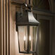 Cleary 3 Light 30 inch Textured Black Outdoor Wall Light