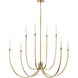 Malene 8 Light Champagne Bronze Chandelier Foyer Ceiling Light