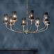 Adeena 8 Light 36.5 inch Classic Pewter Chandelier Ceiling Light