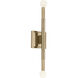 Odensa LED Champagne Bronze Wall Sconce Wall Light in Brushed Gold and Champagne Bronze