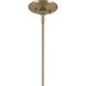Phix LED 30.75 inch Champagne Bronze with Greige and White Chandelier Ceiling Light