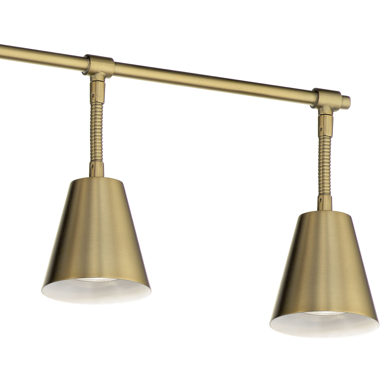 Sylvia 6 Light 120 Brushed Natural Brass Rail Light Ceiling Light