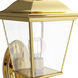 Bay Shore 1 Light 16 inch Polished Brass Outdoor Wall, Medium