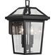 Regence 2 Light 14 inch Black Textured Outdoor Wall, Small
