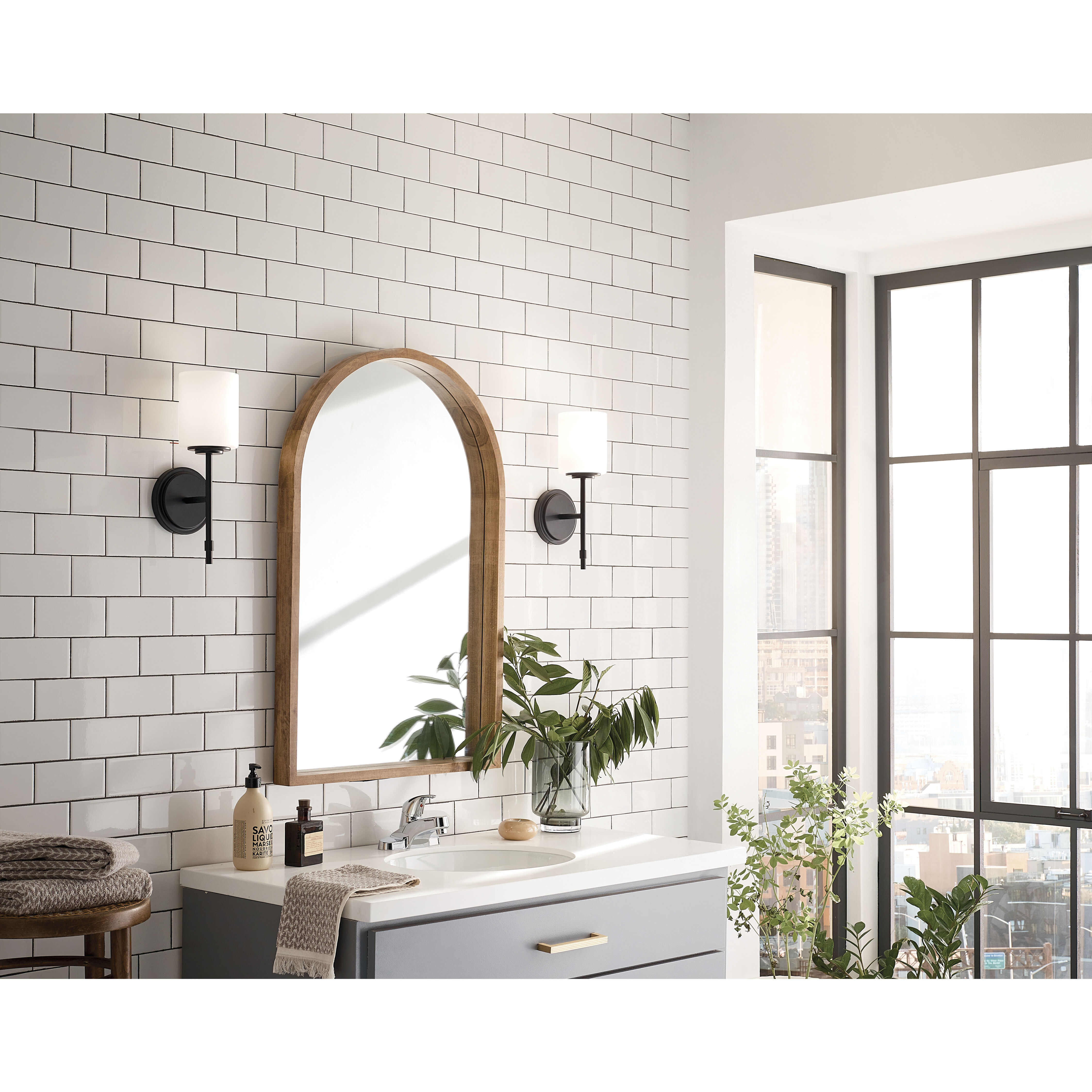 Ali 1 Light 5.25 inch Black Wall Sconce Wall Light