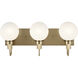 Hex LED 22.75 inch Champagne Bronze Bathroom Vanity Light Wall Light