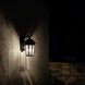 Courtyard 3 Light 22 inch Textured Black Outdoor Wall, X-Large