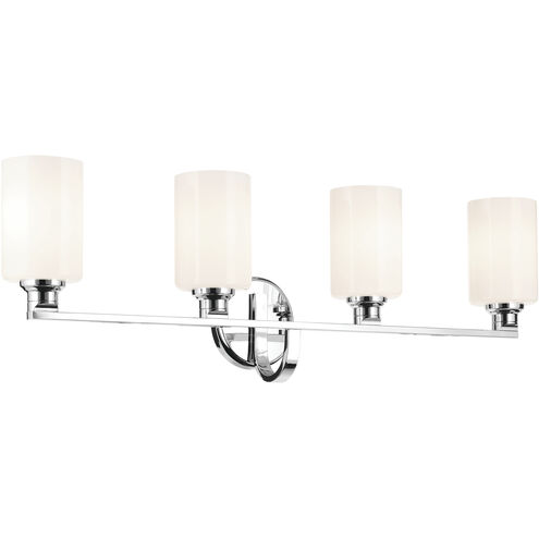 Gioe 4 Light 32.25 inch Chrome Vanity Light Wall Light