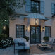 Calen 1 Light 18.25 inch Textured Black Outdoor Wall Light