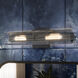 Jemsa 2 Light 18 inch Black Wall Sconce Wall Light