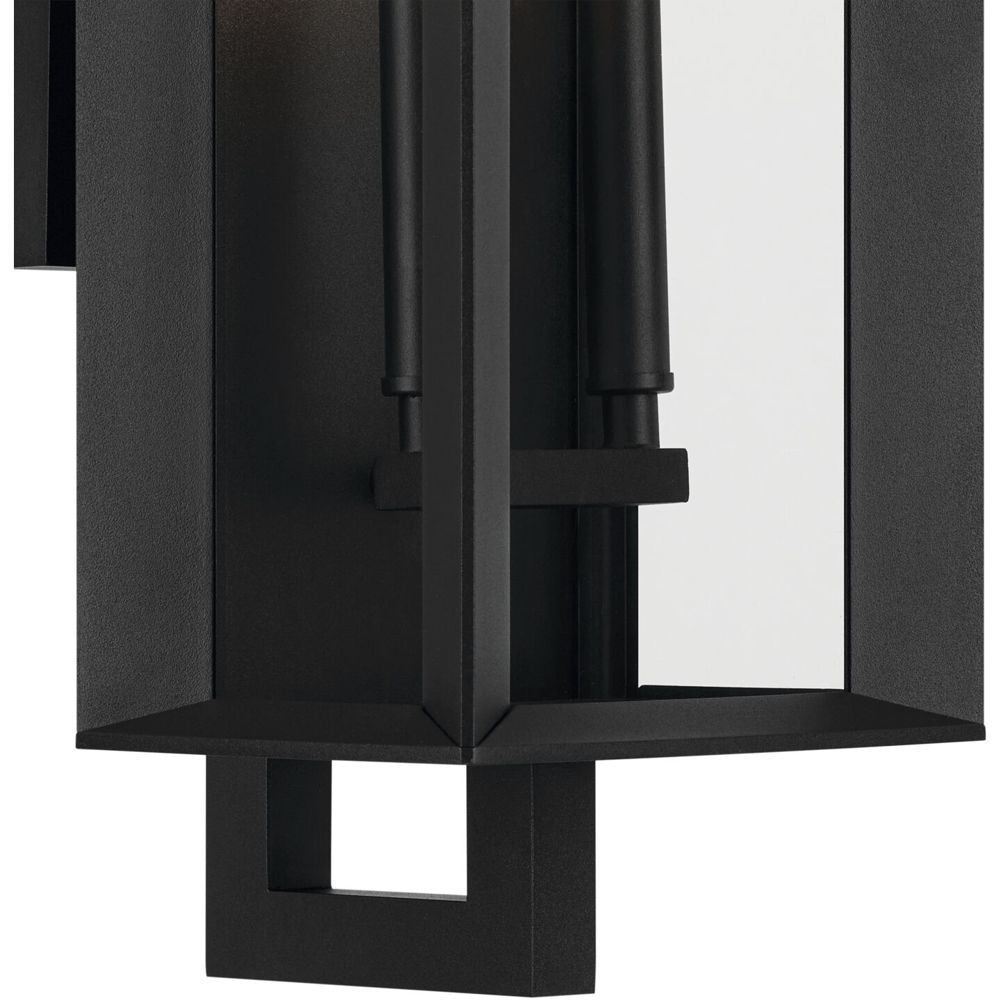 Kroft 2 Light 24 inch Black Textured Outdoor Wall, Large