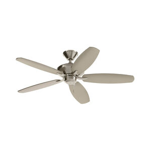 Renew Es 52 inch Brushed Stainless Steel with Silver Blades Ceiling Fan