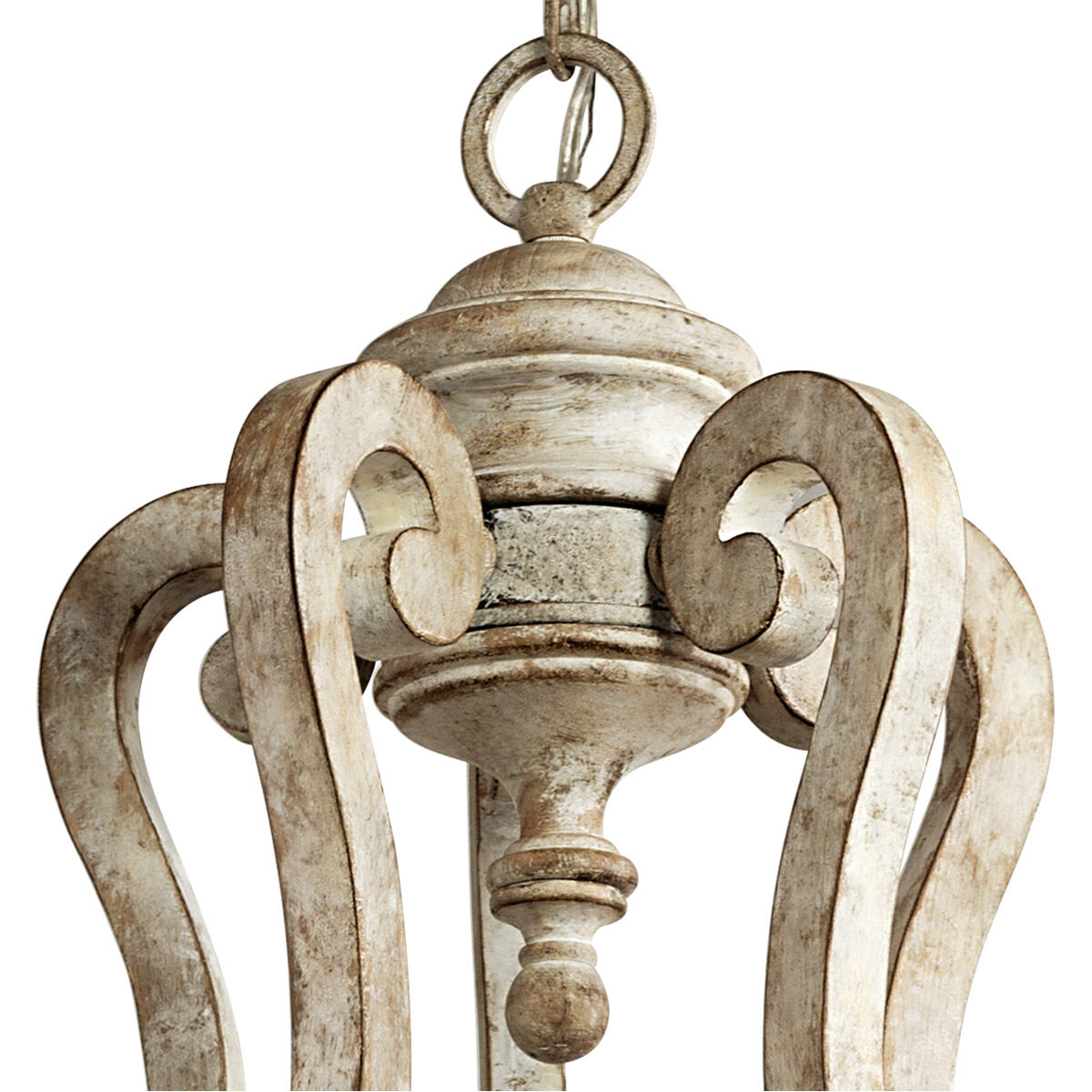 Hayman Bay 5 Light 28 inch Distressed Antique White Chandelier 1 Tier Medium Ceiling Light, 1 Tier Medium