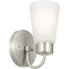 Erma 1 Light 5 inch Brushed Nickel Wall Sconce Wall Light