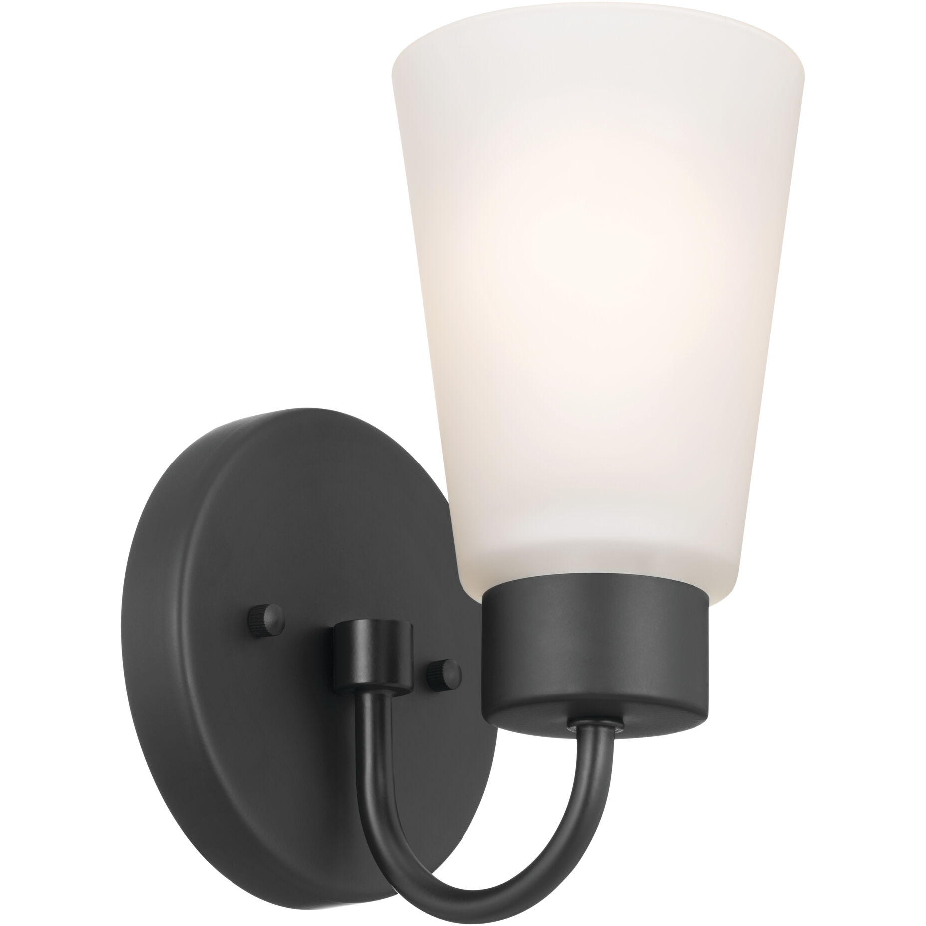 Erma 1 Light 5 inch Black Wall Sconce Wall Light