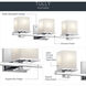 Tully 3 Light 24 inch Chrome Wall Mt Bath 3 Arm Wall Light