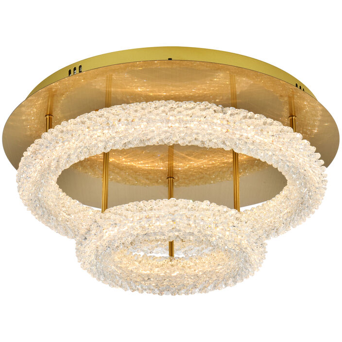 Bowen 2 Light 22.00 inch Flush Mount