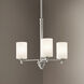 Joelson 3 Light 20 inch Brushed Nickel Chandelier 1 Tier Small Ceiling Light in Incandescent, 1 Tier Small