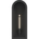 Marea 1 Light 20.25 inch Textured Black Outdoor Wall Light