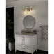 Everett 3 Light 24 inch Brushed Brass Bath Vanity Light Wall Light