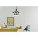Silvarious 12 Light Black Chandelier/Semi Flush Ceiling Light