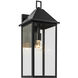 Prin 1 Light 22 inch Black Outdoor Wall Light, Large