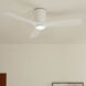 Volos 54 inch Matte White with Matte White/Matte White Blades Ceiling Fan