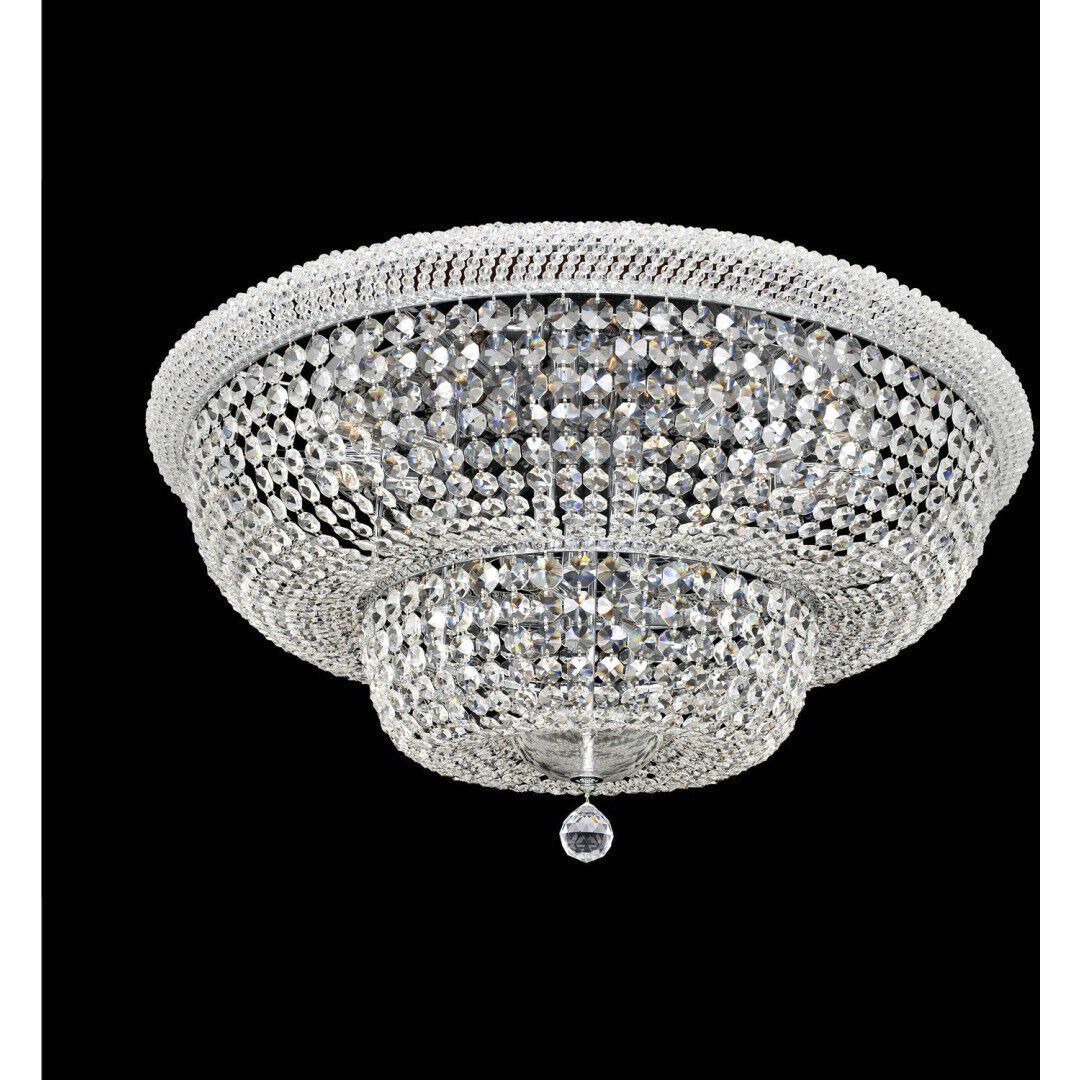 Napoli 18 Light 34 inch Chrome Flush Mount Ceiling Light