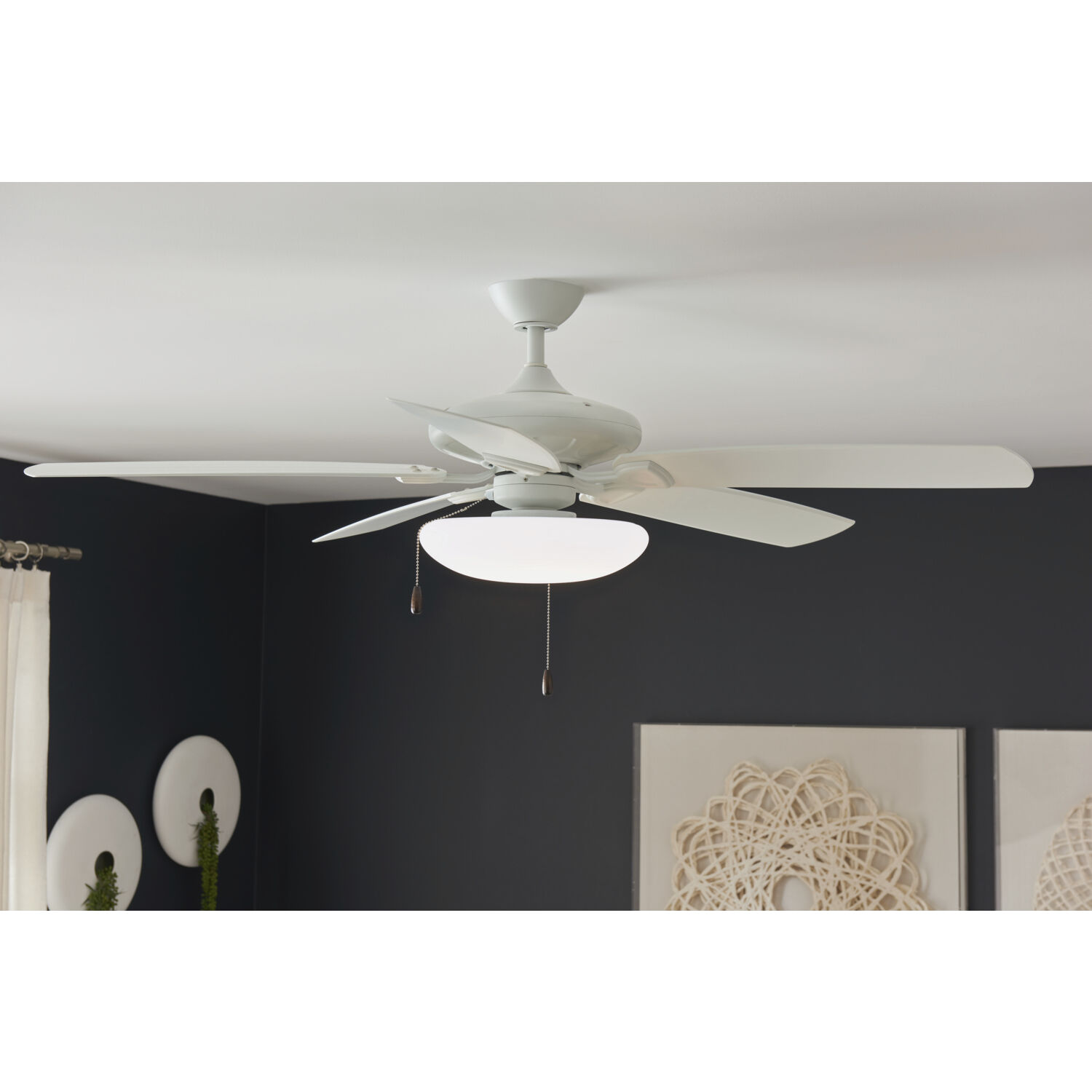 Soft Modern LED White Fan Light Kits
