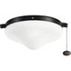 Accessory LED LED Integrated Satin Black Fan Light Kits in 3000K