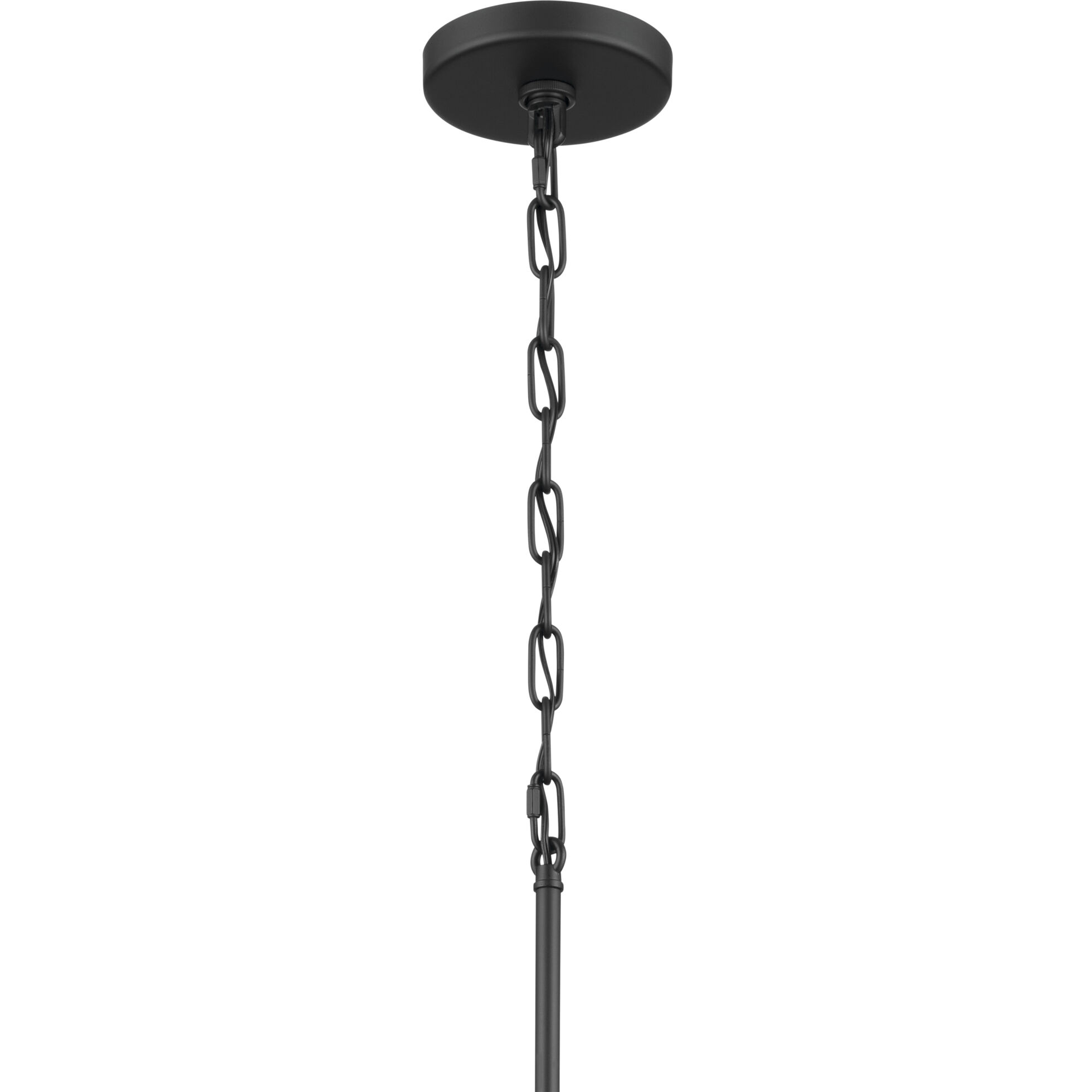 Erma 5 Light Black Chandelier Ceiling Light, Medium, 1 Tier