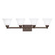 Langford 4 Light 35 inch Olde Bronze Wall Mt Bath 4 Arm Wall Light in Incandescent