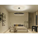 Larousse LED Black Chandelier Ceiling Light