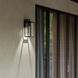 Branner 1 Light 14 inch Textured Black Outdoor Wall Light