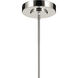 Riven Linear Chandelier Ceiling Light in Polished Nickel