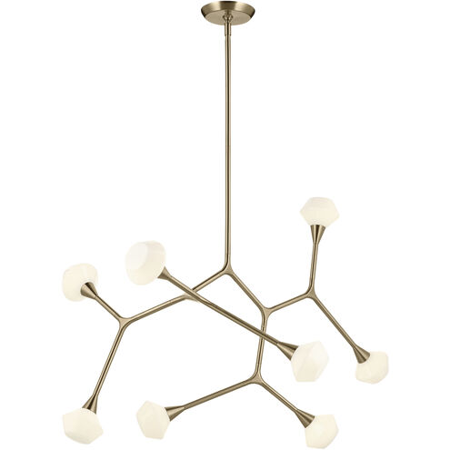 Cassius 8 Light 26.5 inch Champagne Bronze Chandelier Ceiling Light, Convertible